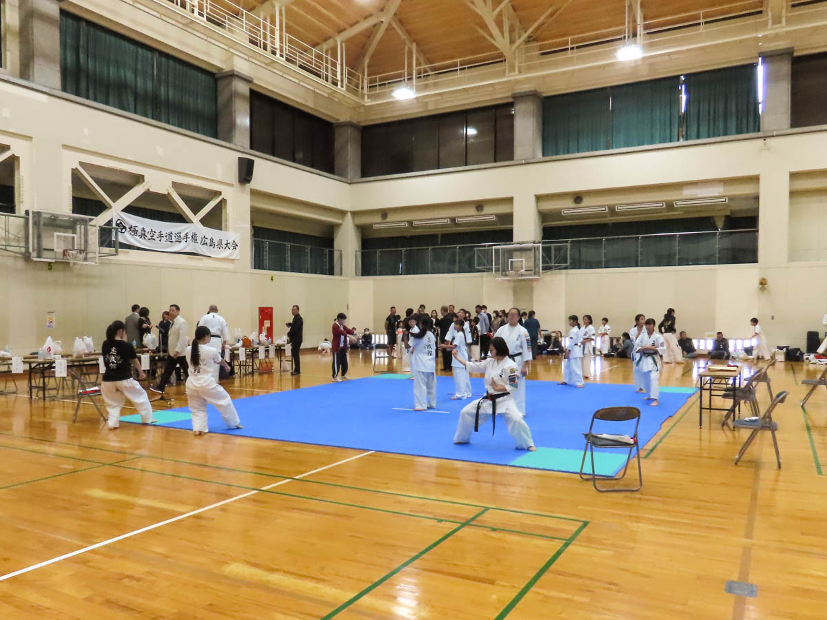 第13回極真空手道選手権広島県大会の様子