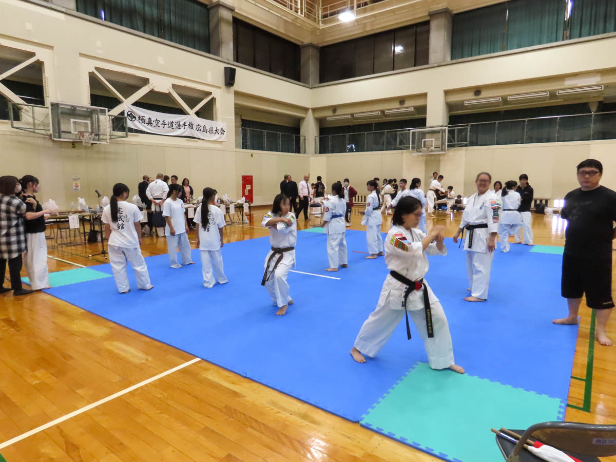 第13回極真空手道選手権広島県大会の様子