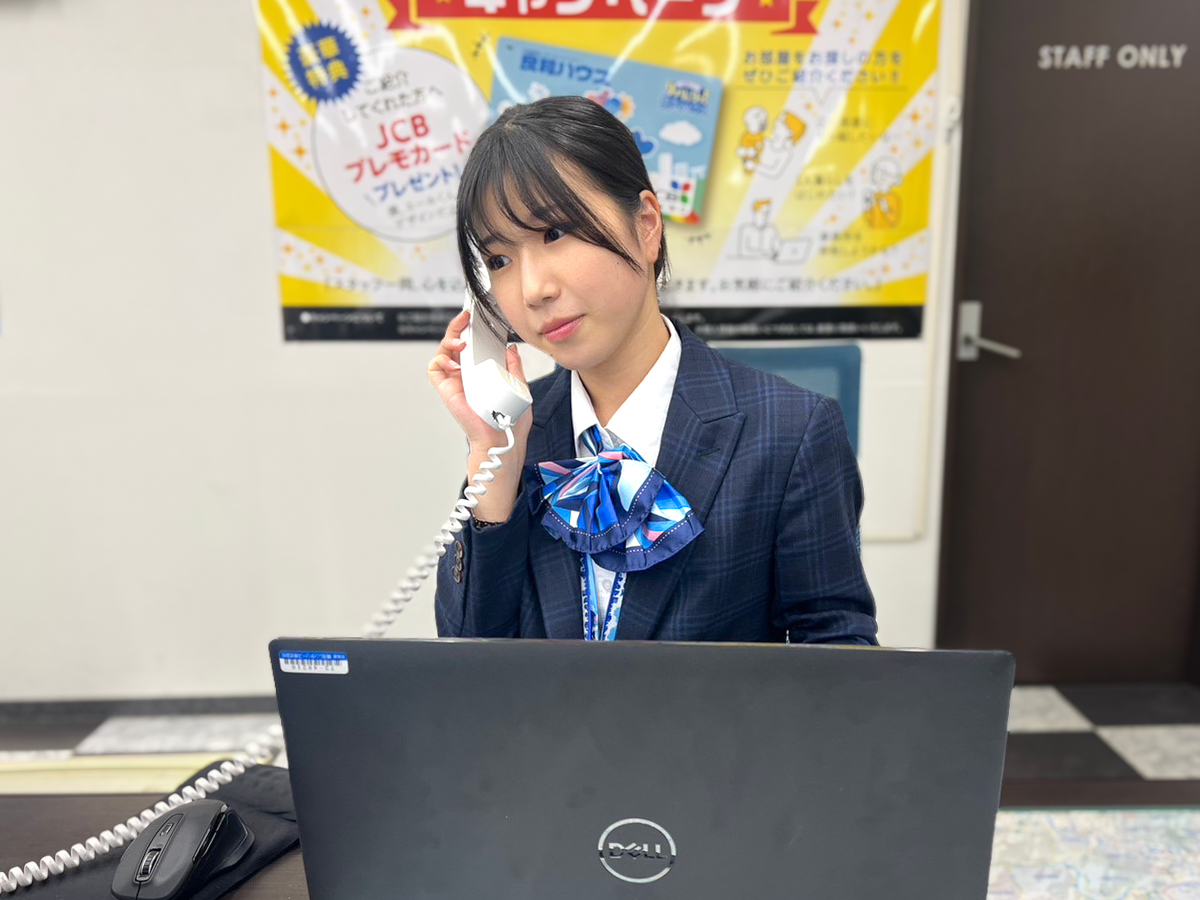 初めて接客させていただいたときお客様に感謝の言葉をかけていただきとてもうれしかった