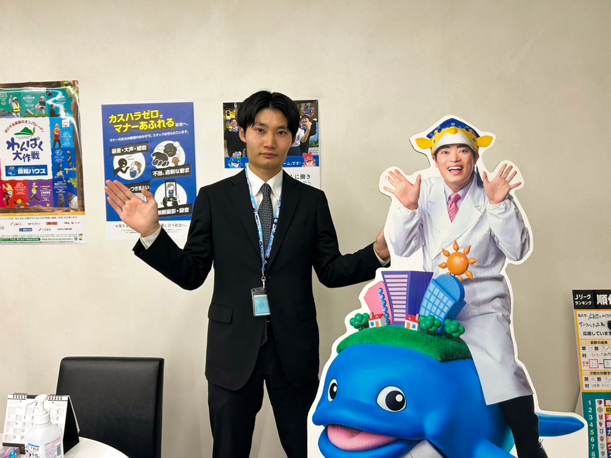 お部屋のご紹介を中心に、先輩の案内同行や物件撮影を通して、日々学び成長しています。