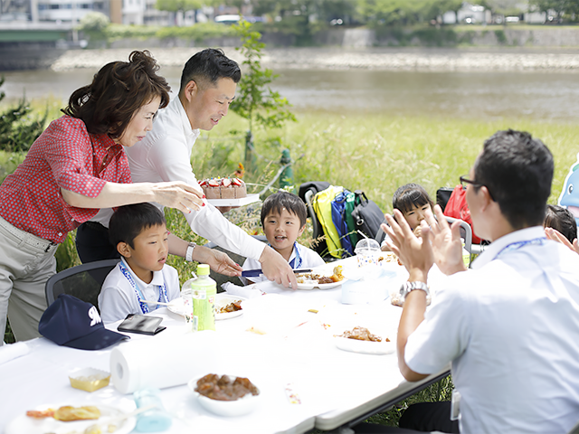 新入社員さんと一緒にランチ