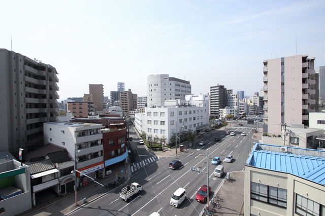 バルコニーからの眺望｜広島中区のデザイナーズDOLCE竹屋町
